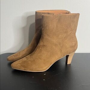 Target Brown Suede Heeled Boots